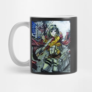 Female Anime Warrior Mug